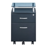 Compact File Cabinet with Hanging Drawers and Locking Design, Locking Storage Unit for Offices and Study Rooms, 15.5" L x 17.5" W x 24" H, Black