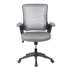 Cozy Task Chair with Breathable Mesh Back and TechniFlex Upholstered Seat, Ergonomic Office Chair for Offices, 25" L x 25" W x 34" H, Gray