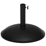 Outsunny 44 lbs Cement Round Umbrella Base Holder 19" Heavy Duty Parasol Stand for Patio, Outdoor, Backyard, Black