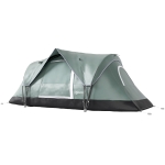 Outsunny 5 Person Family Tent, Outdoor Camping Tent with Lighting Hook, Carrying Bag for Camping, Hiking and Travelling, Green
