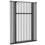 PawHut 55" Extra Tall Pet Gate 30-41" Wide Adjustable Baby Gate Pressure Mounted for Doorways, Hallways, Stairs
