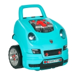 Qaba Mechanic Kids Truck Engine Toy Set, Car Service Play Set, Teal