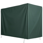 Outsunny 3-Seater Patio Swing Cover, Outdoor Garden Furniture Protection Hammock Glider Cover, 81" x 49" x 65", Dark Green