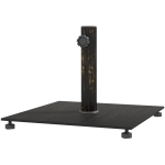 Outsunny Square Patio Umbrella Base, 29 lbs Metal Umbrella Stand Base with Adjustable Foot Pads, Heavy Duty Patio Umbrella Holder for 1.5"/1.9" Umbrella Poles for Outdoor, Lawn, Poolside, Bronze
