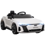 Aosom Ride-On Toy On Car with Remote Control, 12V 3.1 MPH Electric Ride for Kids w/ Suspension System, Horn Honking, White