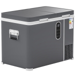 Outsunny 12 Volt Car Refrigerator, Dual Zone 48 QT Car Fridge with App Control, 12/24V DC and 100-240V AC,