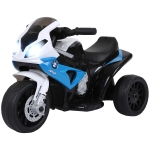 Aosom 6V 3 Wheeled Electric Motorcycle, Kids Motorcycle Licensed BMW with Headlight, Music, Blue
