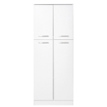 HOMCOM 61" Pantry Cabinet, Kitchen Pantry Storage Cabinet with 2 Doors and Adjustable Shelves, Freestanding Storage Cabinet