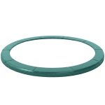 Soozier Trampoline Pad, 14FT Replacement Trampoline Safety Pad Mat Spring Cover, Water-Resistant, UV-Resistant, Tear-Resistant, No Holes for Pole, Green
