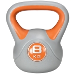 Soozier 18 lb Soft Kettlebell, Sand Filled Weight with Grip Handle, Solid Kettlebell Weight for Full Body Workout, Orange