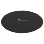 Soozier Trampoline Replacement Mat, Fits 14' Trampoline w/ 80 V-Hooks & 5.5" Springs (Spring & Frame not Included), Black