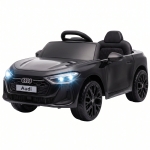 Qaba Audi A5L Licensed Electric Ride on Car for Kids 3-6 with Remote Control Dual Motors 4-Wheel Suspension Music, Black