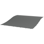 Pergola Canopy Replacement, Pergola Shade Cover for 10' x 10' Pergola (Outsunny 84C-038 Series), Dark Gray