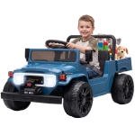 Qaba Licensed Toyota Pickup Ride on Truck, 24V Kids Electric Car with Dual Motors, Up to 3.7MPH for Kids 3-8 Years Blue