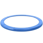 Soozier Trampoline Pad, 14FT Replacement Trampoline Safety Pad Mat Spring Cover, Water-Resistant, UV-Resistant, Tear-Resistant, No Holes for Pole, Blue
