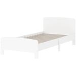 Qaba Bed Frame for Girls and Boys, Bedroom Furniture, Fit 90×190 cm Mattress (Not Included), White