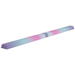 Soozier 7ft Folding Balance Beam, Gymnastics Equipment with Anti-Slip Bottom for Kids Home Training, Multicolour