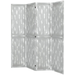HOMCOM Screen Divider Room Divider Screen with Foldable Design for Indoor Bedroom Office 5.5' Grey
