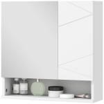 kleankin Wall Mounted Medicine Cabinet with Mirrored Door, Adjustable Shelf and Soft Close Mechanism