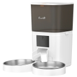 PawHut Automatic Cat Feeder for 2 Cats, 2.4G WiFi Pet Food Dispenser 6L APP Control