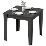 HOMCOM Square Dining Table for 4, 31.5" Modern Kitchen Table with Wood Effect Tabletop, for Dining Room, Kitchen, Living Room