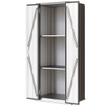 Outsunny Outdoor Storage Shed with Adjustable Shelves Metal Garden Shed with Double Doors for Patio Balcony Garage