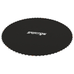 Soozier Trampoline Mat Replacement with Spring Pull Tool and 72 V-Hooks, Fits 12ft Trampoline, Using 5.5" Springs, Black