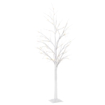 Outsunny 5FT Garden Birch Tree Light with 58 Warm LEDs and 8 Light Modes, DIY Artificial Tree Lamp for Outdoor and Indoor Birthday Wedding Party