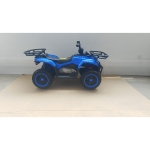 Qaba 12V Ride on ATV, 4 Wheeler for Kids with Dual Motors, Soft Start, Battery Display, Music, Lights for 3-8 Years, Blue