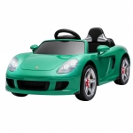 Qaba 12V Kids Ride On Car, Licensed Porsche Carrera GT with Remote, Rear Suspension, Smooth Start for Ages 3-6, Green