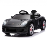 Qaba 12V Kids Ride On Car, Licensed Porsche Carrera GT with Remote, Rear Suspension, Smooth Start for Ages 3-6, Black