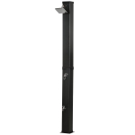 Outsunny 10.6 Gallons Solar Heated Shower with Free-Rotating Shower Head, Temperature Adjustment & Foot Shower