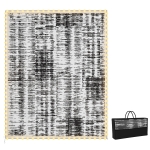 Outsunny Reversible Outdoor Rug Carpet with LED Lights, Carry Bag & Ground Stakes for Backyard, Deck, Picnic, Beach, 10' x 8'