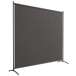 Outsunny Single Panel Room Divider, UV30+ Privacy Screen, Indoor Outdoor Privacy Panel with Stable Base, Dark Grey