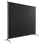 Outsunny Single Panel Room Divider, UV30+ Privacy Screen, Indoor Outdoor Privacy Panel with Stable Base, Black