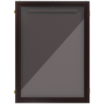 HOMCOM 24" x 32" Hockey Jersey Frame, Jersey Shadow Box for Basketball, Football, Baseball, Brown