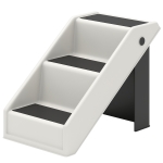 PawHut Dog Stairs for Small Dogs, 14.5" H Foldable Pet Ramp with 3 Non-Slip Steps for High Beds or Sofas