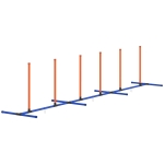 PawHut Dog Agility Training Equipment Adjustable Poles for Dog Agility Course with Carry Bag