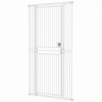PawHut 71" Extra Tall Cat Gate,  29"-39" Wide Pet Gate with No Drilling, Narrow Spacing, Pull-Ring Latch, 2 Extension Kits