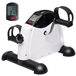 Soozier Portable Mini Exercise Bike Desk Pedal Indoor Cycle Fitness Hand Foot Exercise Machine w/ LCD Display