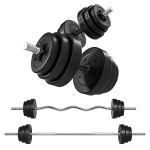 Soozier 3-in-1 Adjustable Dumbbell Set, 110 lb Weights Dumbbells Set for Home Gym with Non-Slip Grip