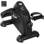 Soozier Portable Mini Pedal Exercise Bike Indoor Cycle Fitness Arm Leg w/ LCD Display, Black