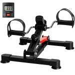 Soozier Pedal Exerciser Under Desk Bike with LCD Display, Adjustable Resistance, Mini Exercise Bike for Home Office