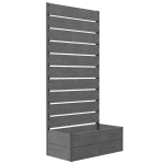 Outsunny Trellis Planter for Climbing Plants, Raised Garden Bed with Trellis, Planter Box for Outdoor, 28.25" x 15" x 59", Gray