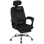 Vinsetto Ergonomic Executive High Back Office Chair with Footrest, Lumbar Support, Black