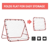 Rebondeur De Football HOMCOM – Filet De Rebond Réglable 96x80x96 Cm, Pour Entraînement Football, Baseball, Cricket