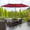 Outsunny Patio Umbrella 15ft Double-Sided Outdoor Market Extra Large ...