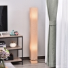 HOMCOM 48” Modern Free Standing Rectangle Floor Lamp With Fabric Linen ...