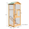 Stunning Spacious Macaw Aviary With Rope Ladder And Fall Prevention image