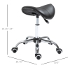 thumbnail image 2 of HOMCOM Black Saddle Salon Stool – Rolling Adjustable Chair For Massage, Spa, Tattoo, Beauty – MHSTAR 2 of 4